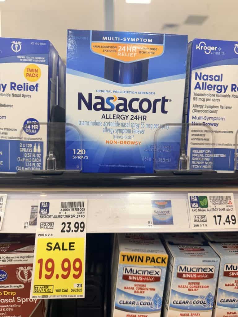 nasacort kroger shelf image