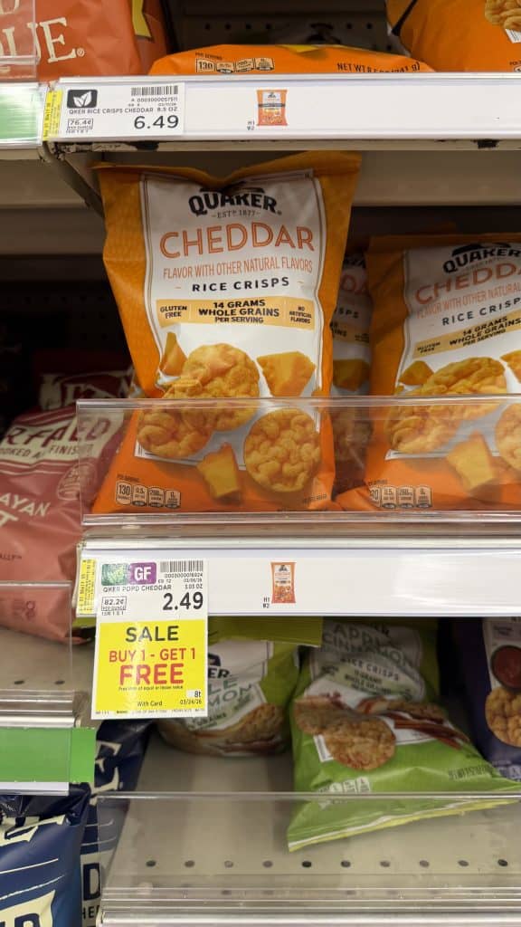 quaker rice crisps kroger shelf image (1)