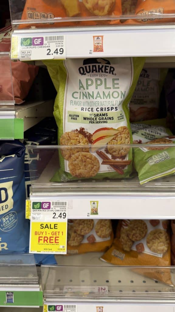 quaker rice crisps kroger shelf image (1)
