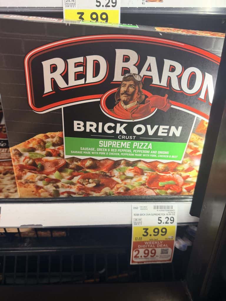 red baron pizza kroger shelf image (1)