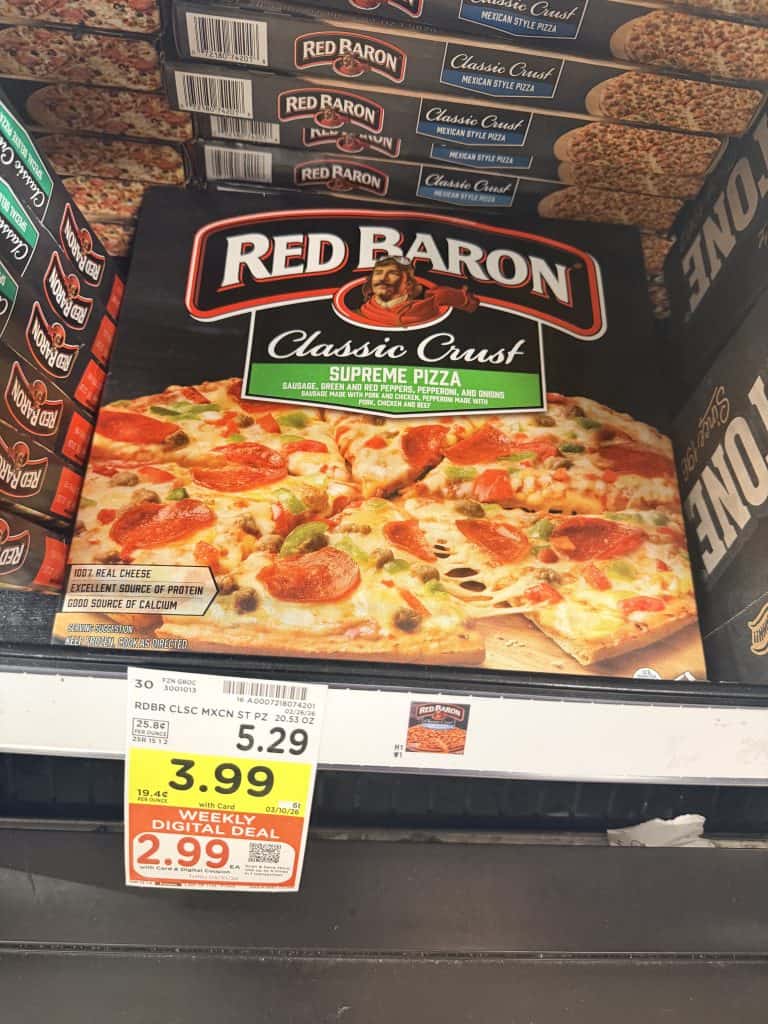 red baron pizza kroger shelf image (1)