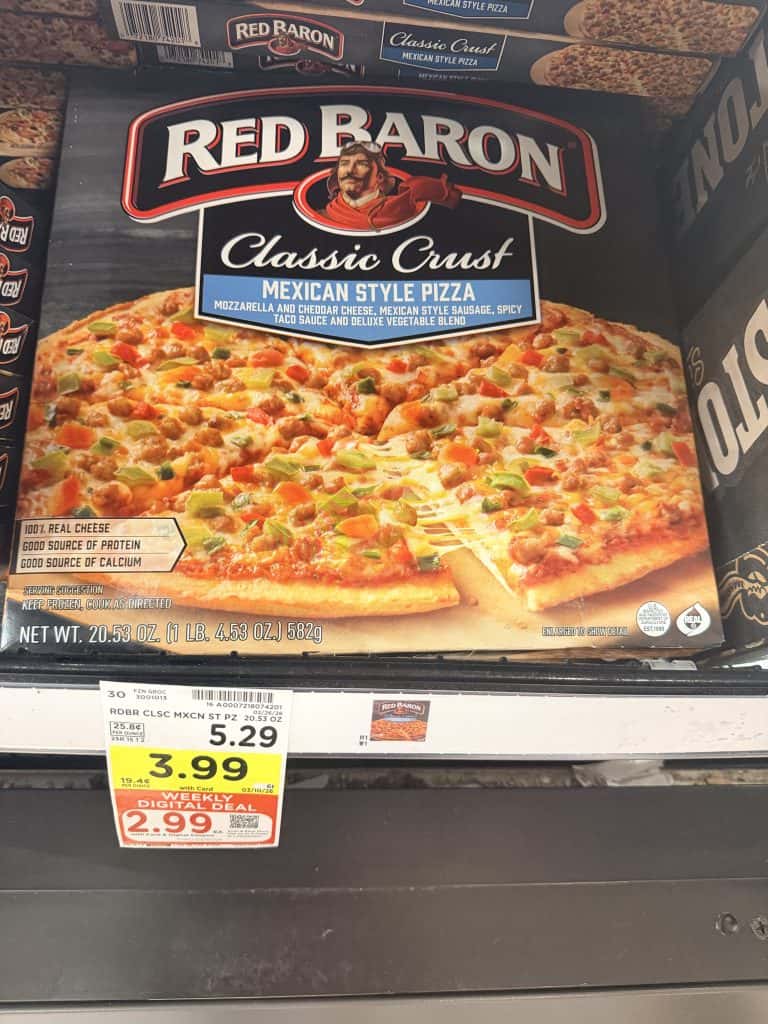 red baron pizza kroger shelf image (1)