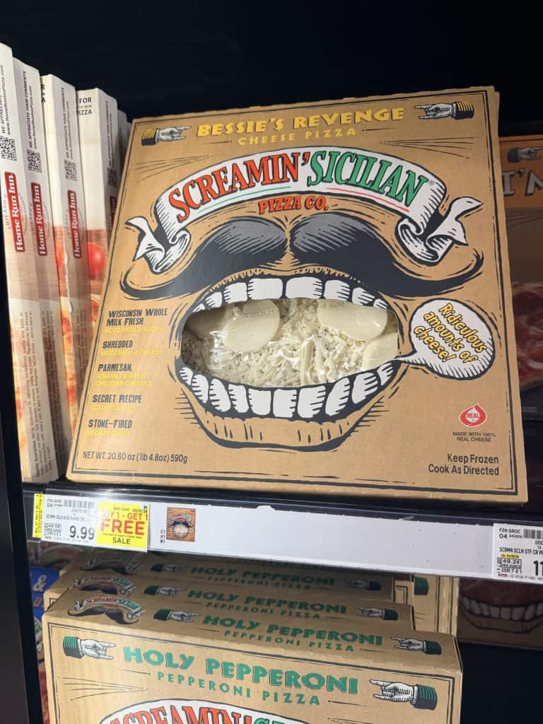 screamin sicilian pizza kroger shelf image (1)