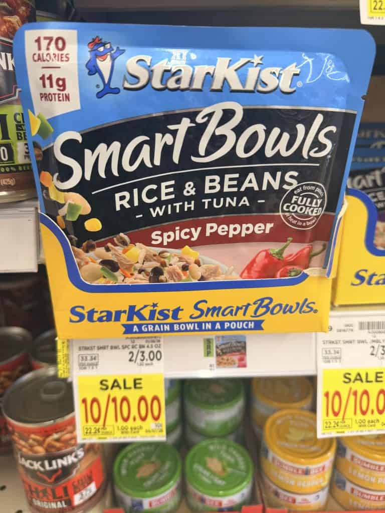 starkist tuna cans and pouches kroger shelf image (1)