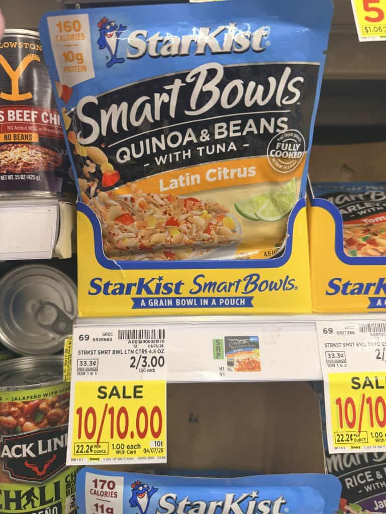 starkist tuna cans and pouches kroger shelf image (1)