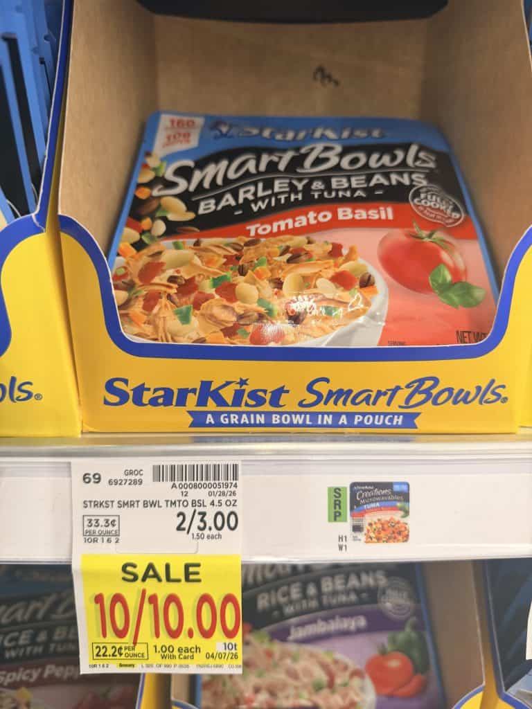 starkist tuna cans and pouches kroger shelf image (1)