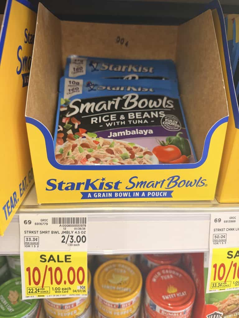 starkist tuna cans and pouches kroger shelf image (1)