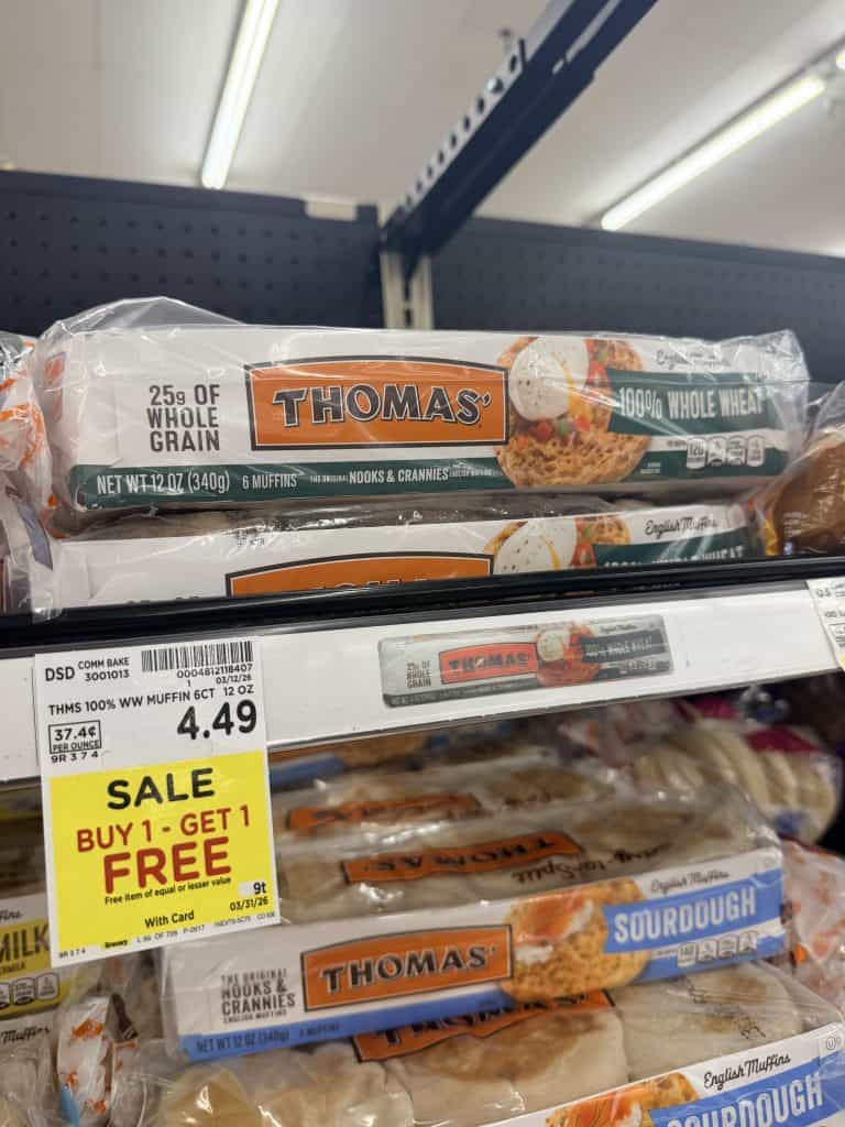 thomas' english muffins kroger shelf image (1)