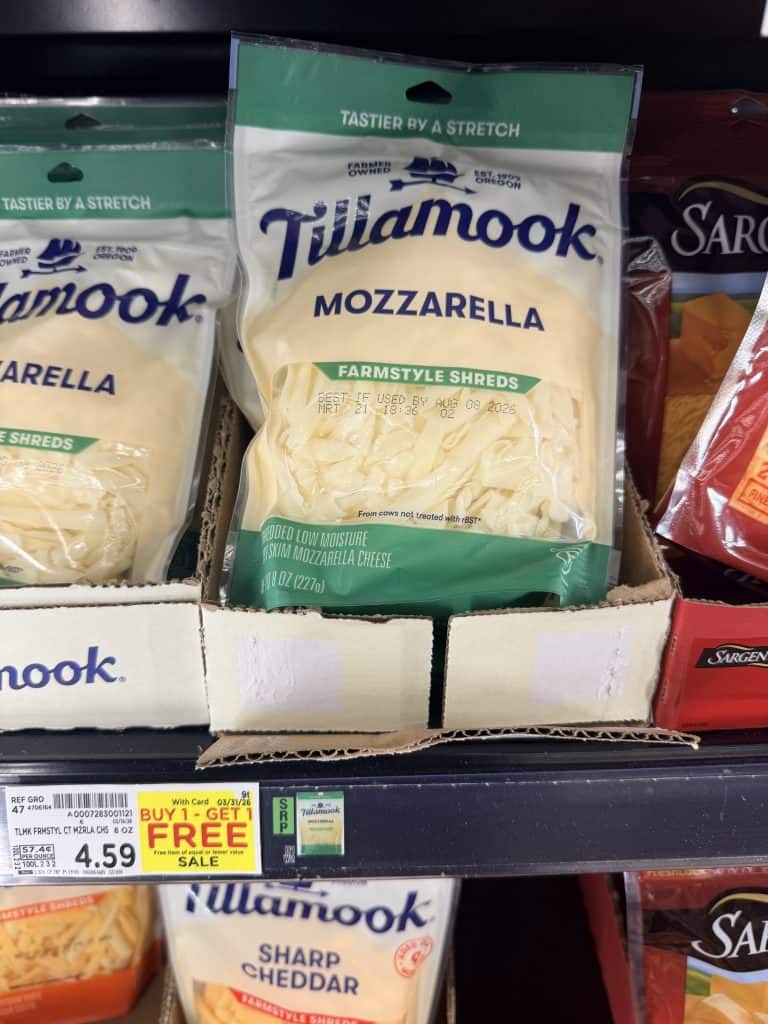 tillamook cheese kroger shelf image (2)