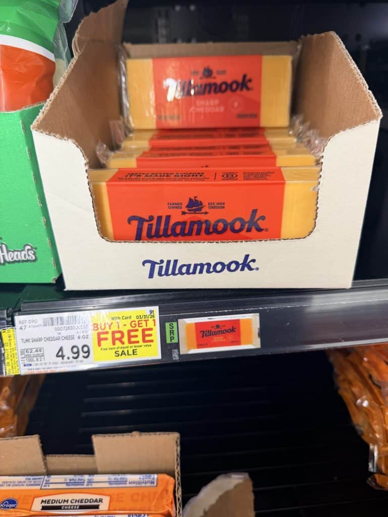 tillamook cheese kroger shelf image (2)
