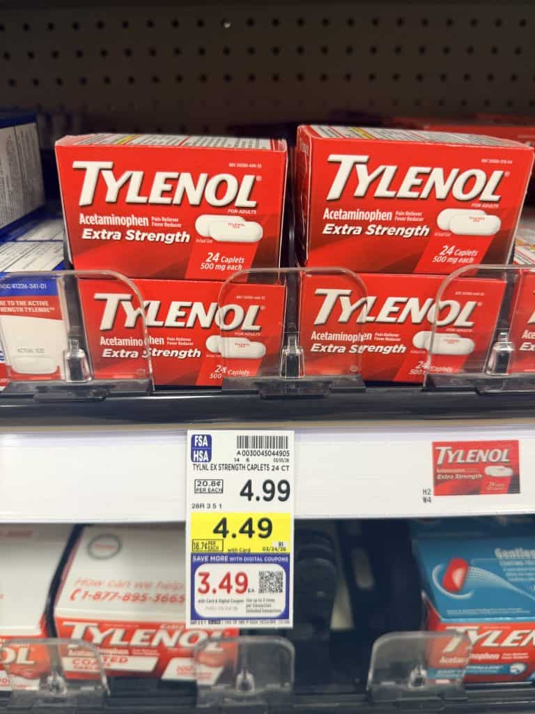 tylenol kroger shelf image