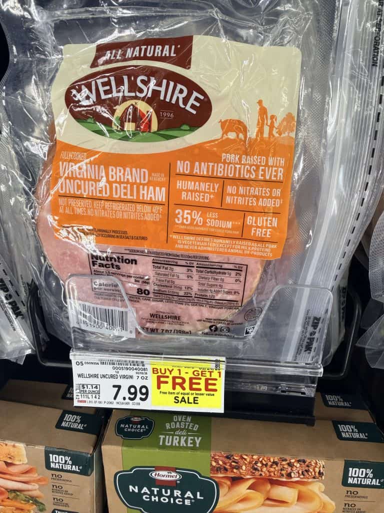 wellshire lunch meat kroger shelf image (1)