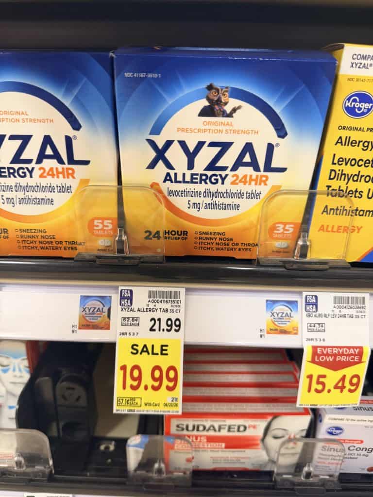 xyzal kroger shelf image