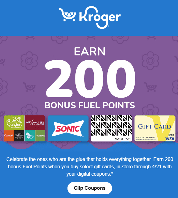 200 bonus fuel points kroger