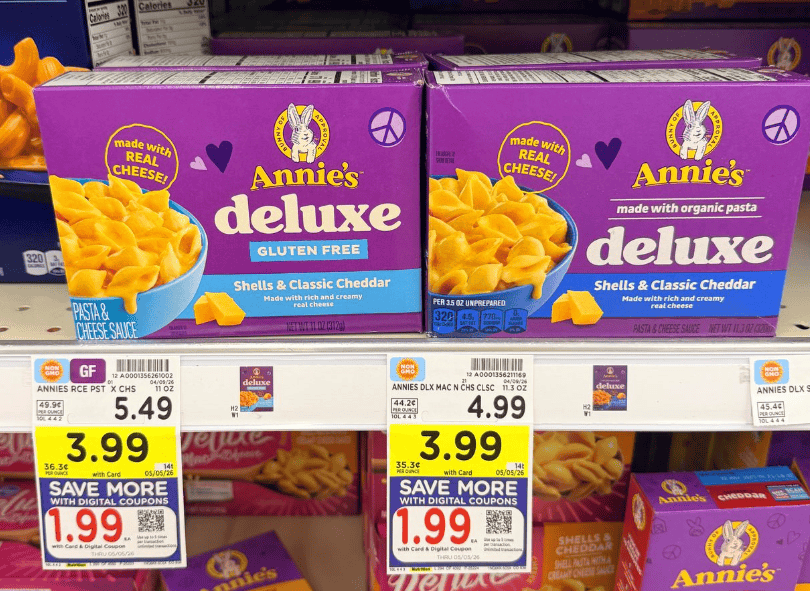 Annie's Deluxe Mac & Cheese Kroger Shelf Image