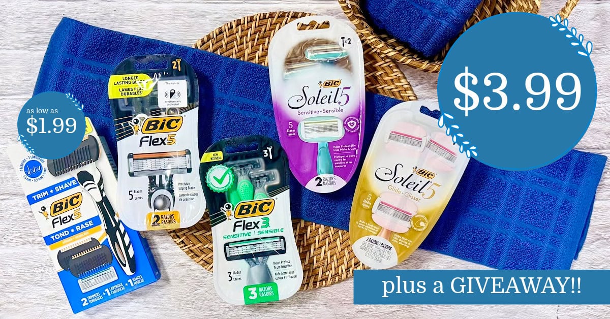 BIC® Disposable Razors are $3.99 at Kroger + Gift Card Giveaway
