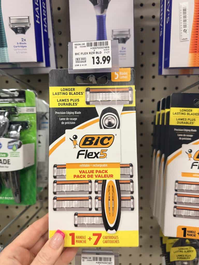 BIC Disposable Razors Kroger Shelf Image