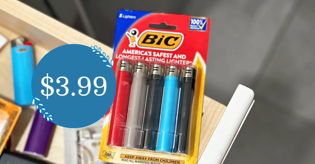 BIC Classic Lighters are $3.99 at Kroger!