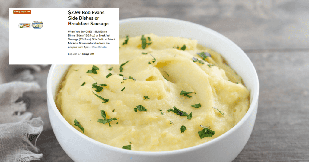 Bob Evans Coupon kroger digital