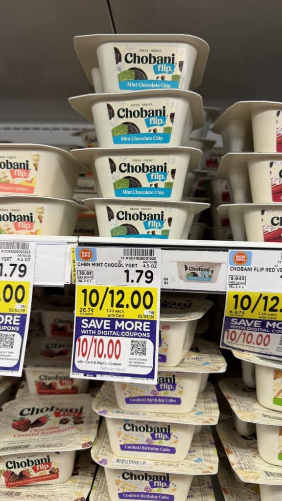 Chobani Yogurt Kroger Shelf Image
