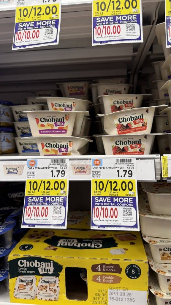 Chobani Yogurt Kroger Shelf Image