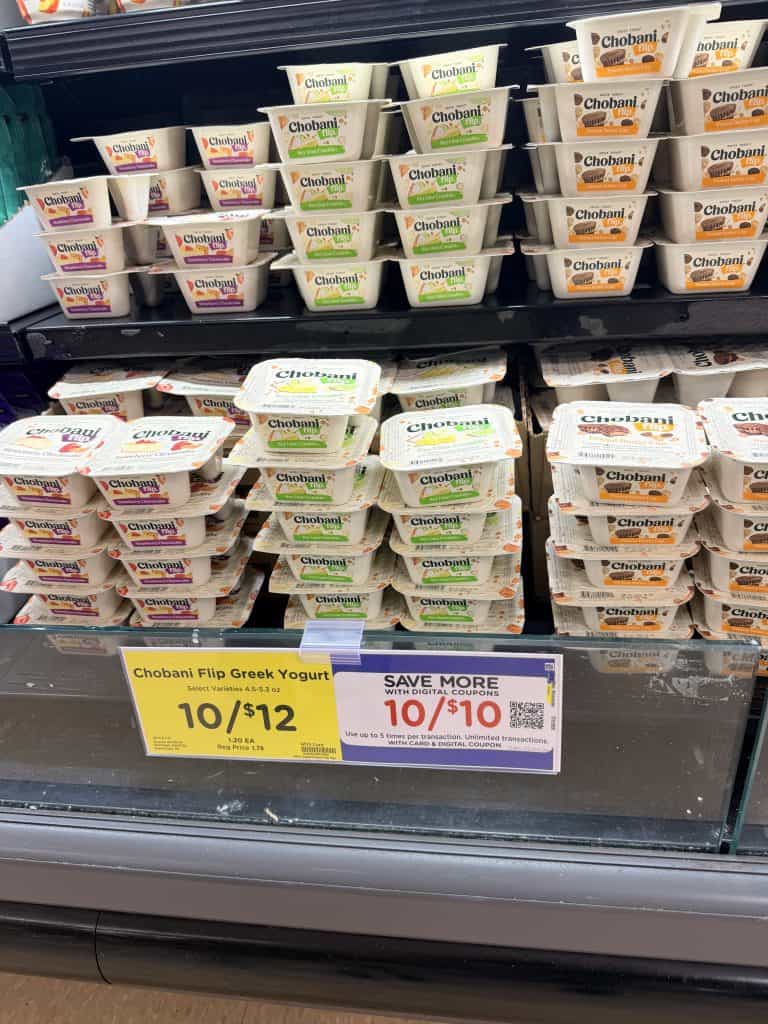Chobani Yogurt Kroger Shelf Image