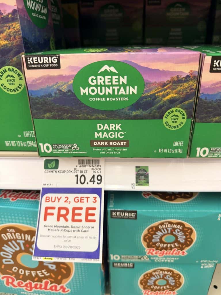 Donut Shop, Green Mountain, McCafe Coffee Kroger Shelf image