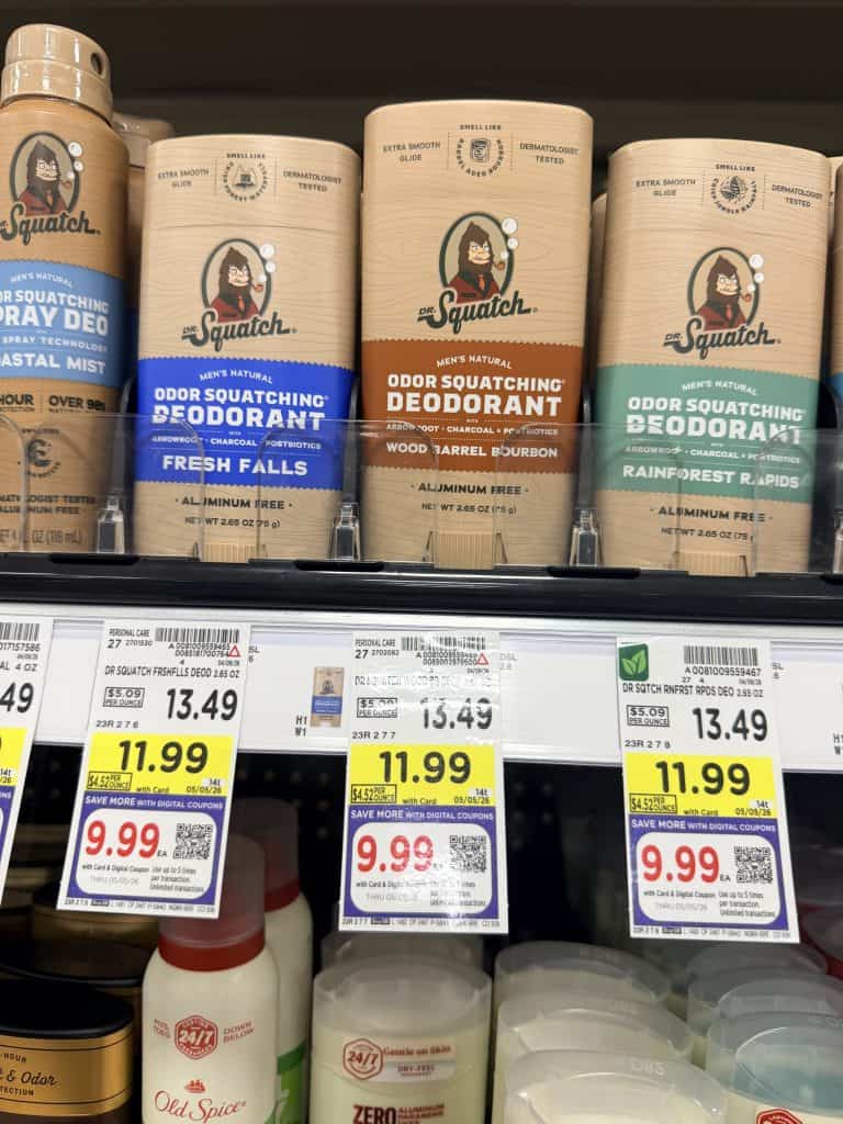 Dr Squatch Kroger Shelf Image