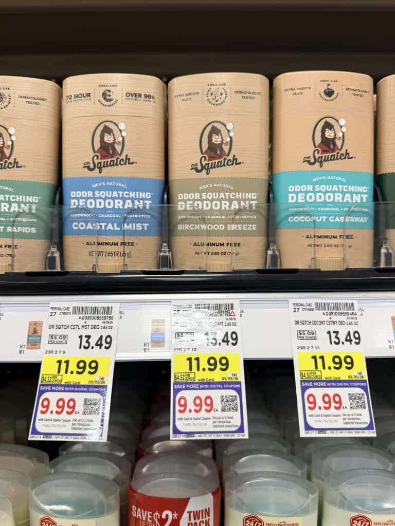 Dr Squatch Kroger Shelf Image