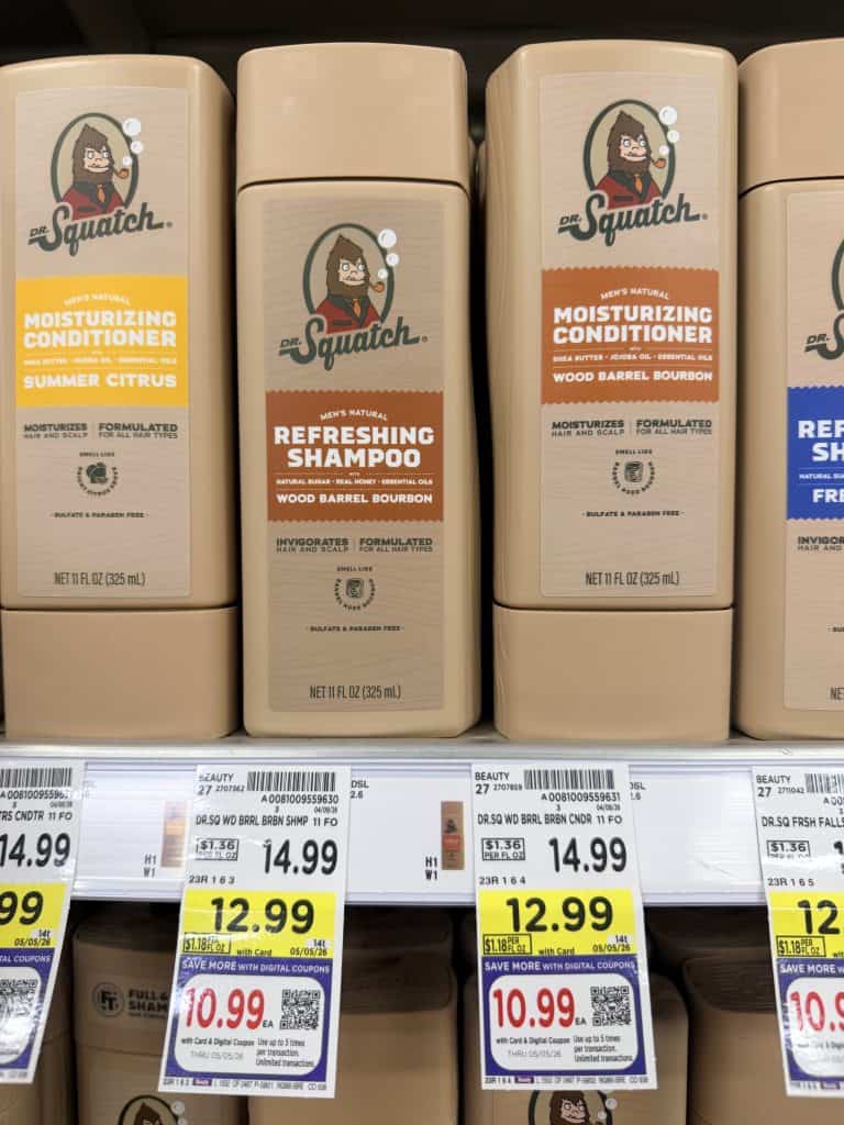 Dr Squatch Kroger Shelf Image