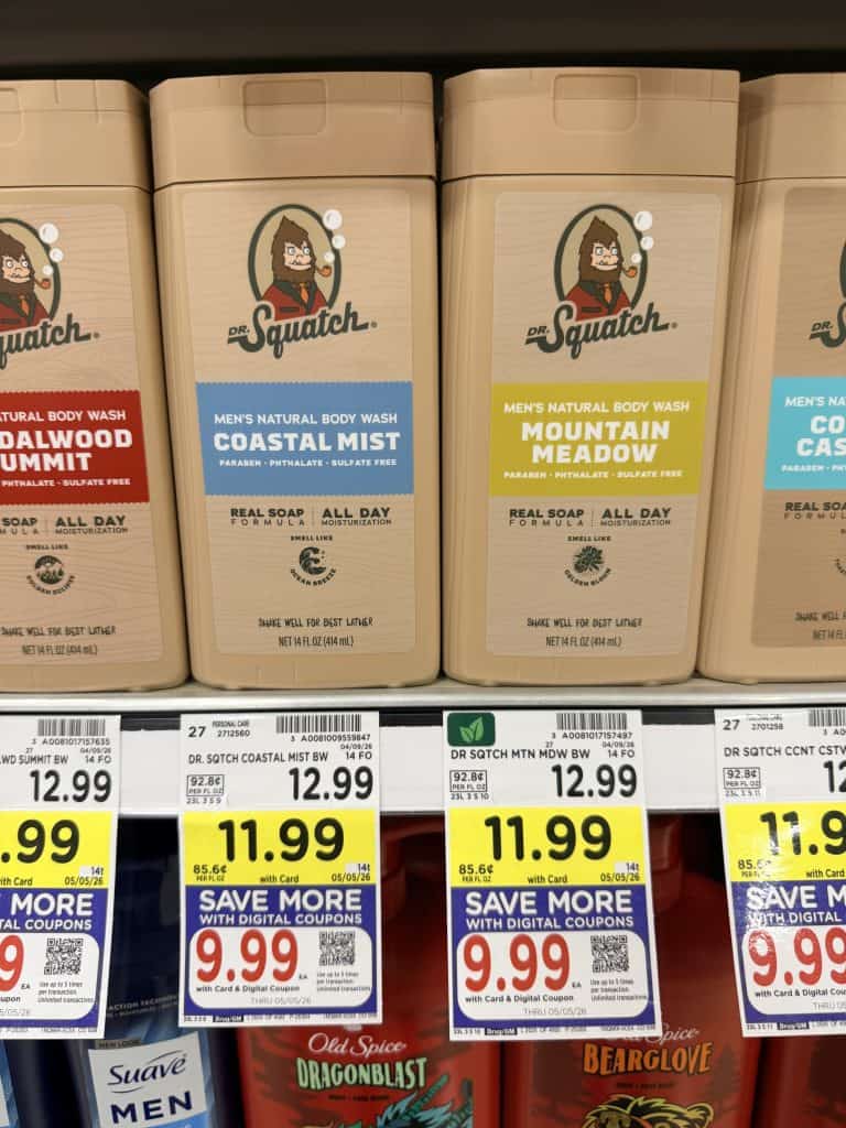 Dr Squatch Kroger Shelf Image