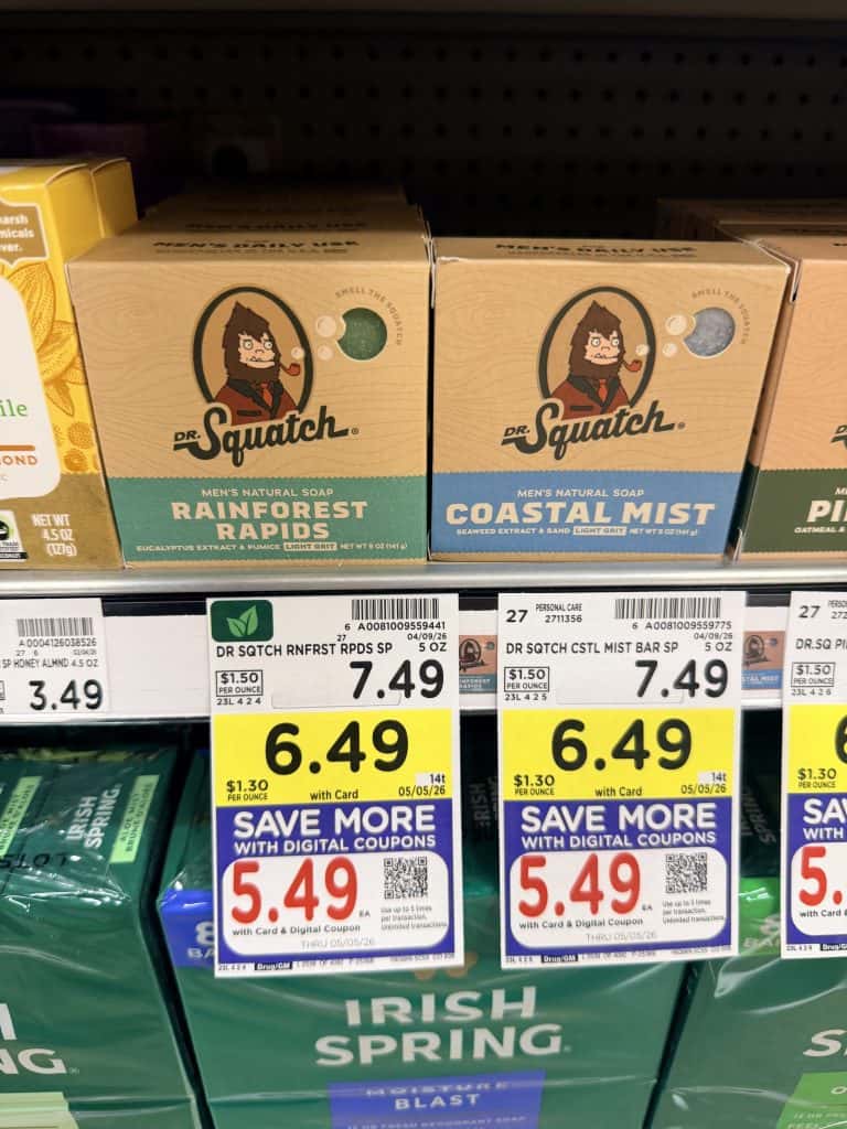 Dr Squatch Kroger Shelf Image