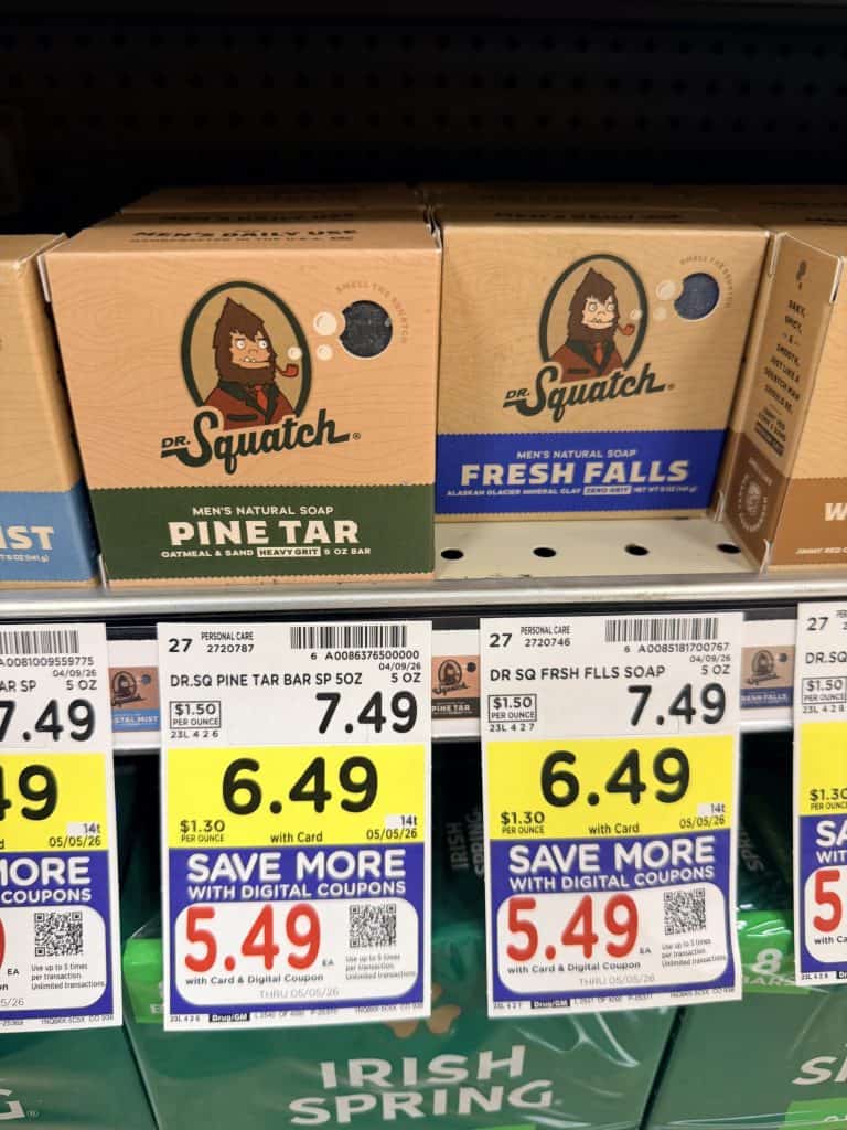 Dr Squatch Kroger Shelf Image