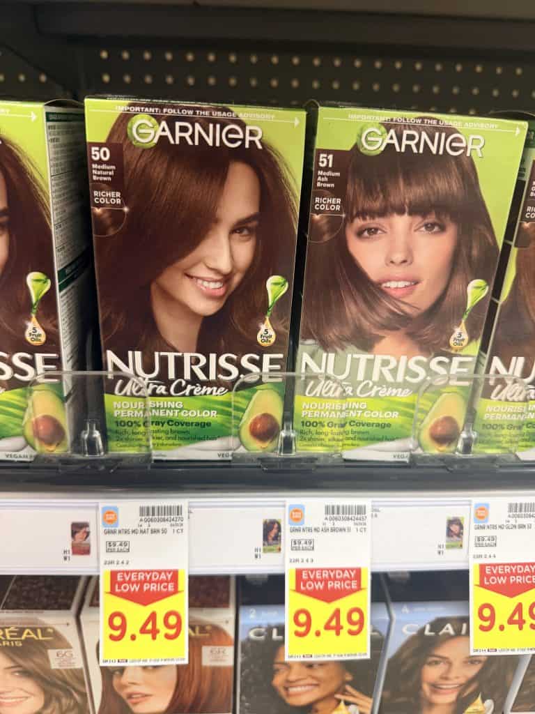 Garnier Nutrisse Hair Color Kroger Shelf Image 