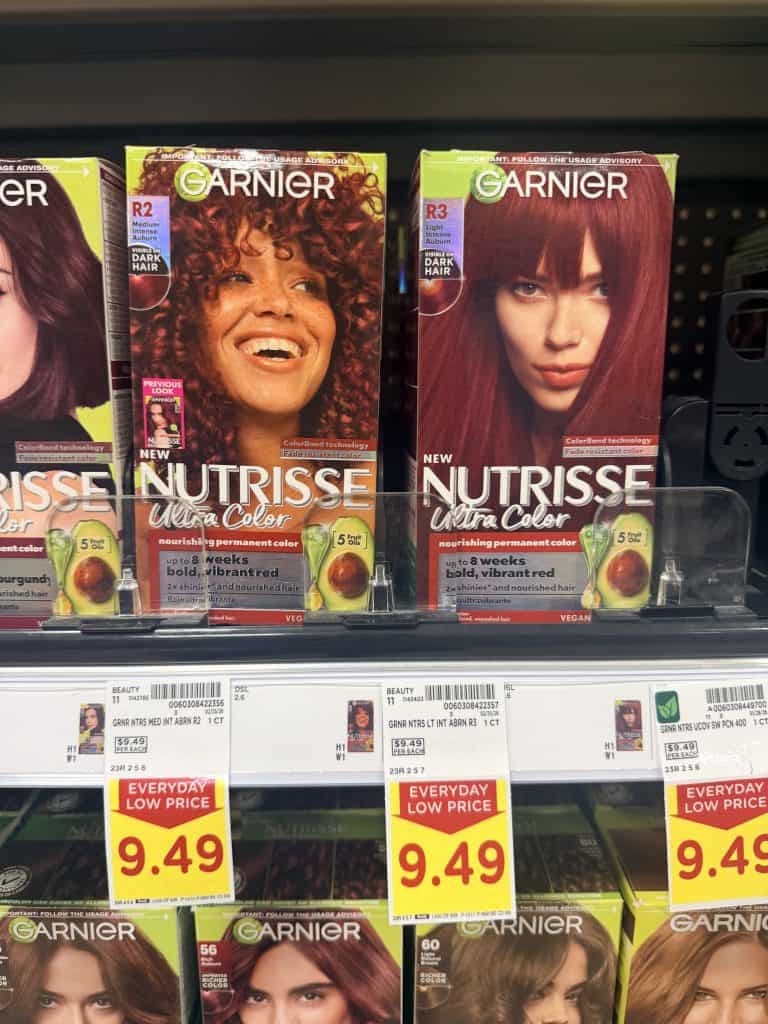 Garnier Nutrisse Hair Color Kroger Shelf Image 