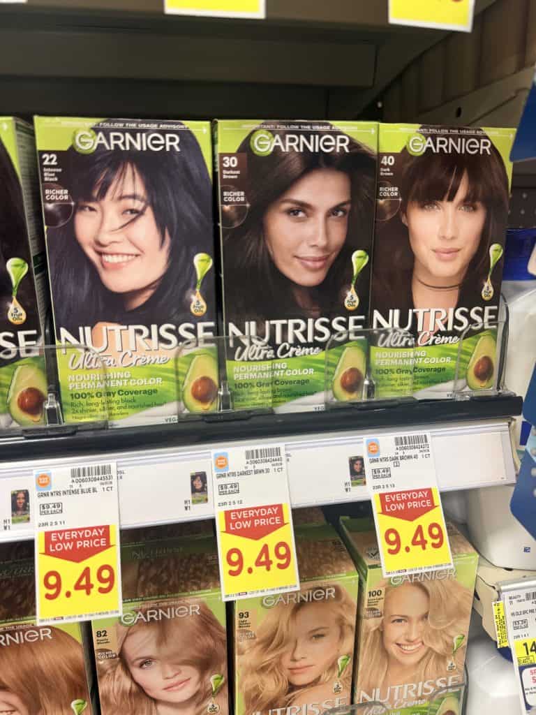 Garnier Nutrisse Hair Color Kroger Shelf Image 