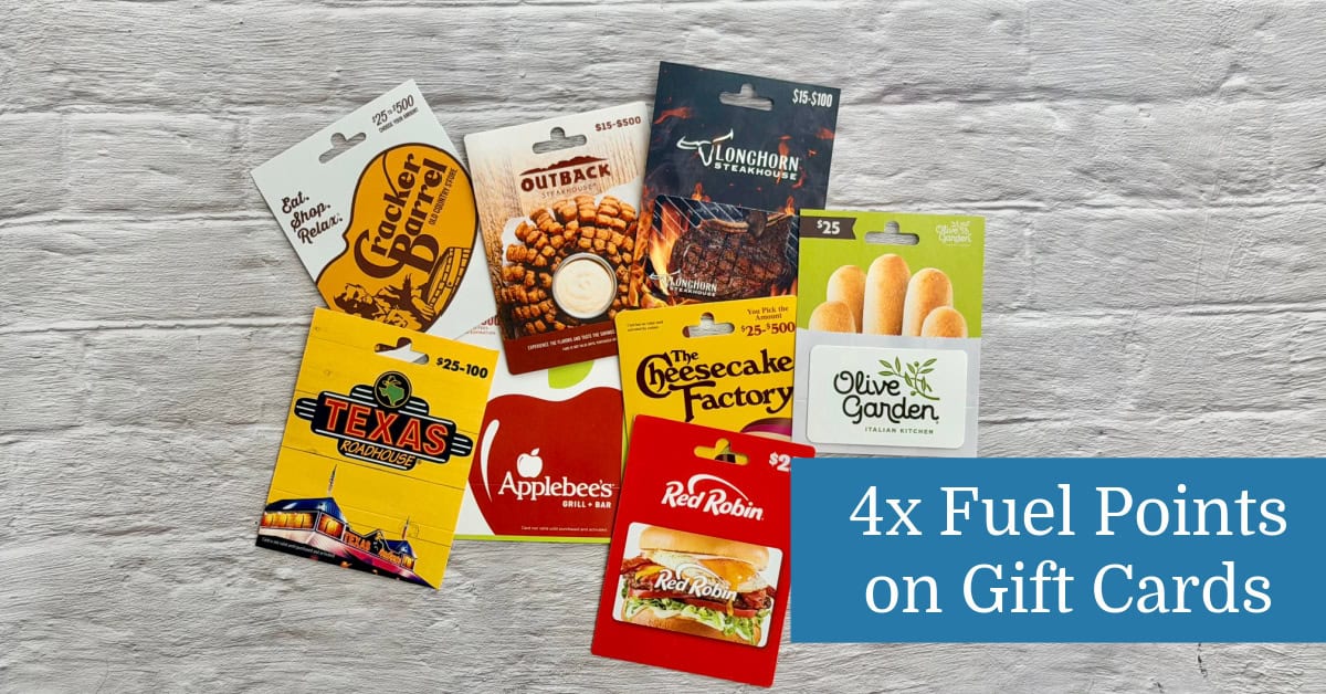 4x Fuel Points on Gift Cards at Kroger (thru 5/12)