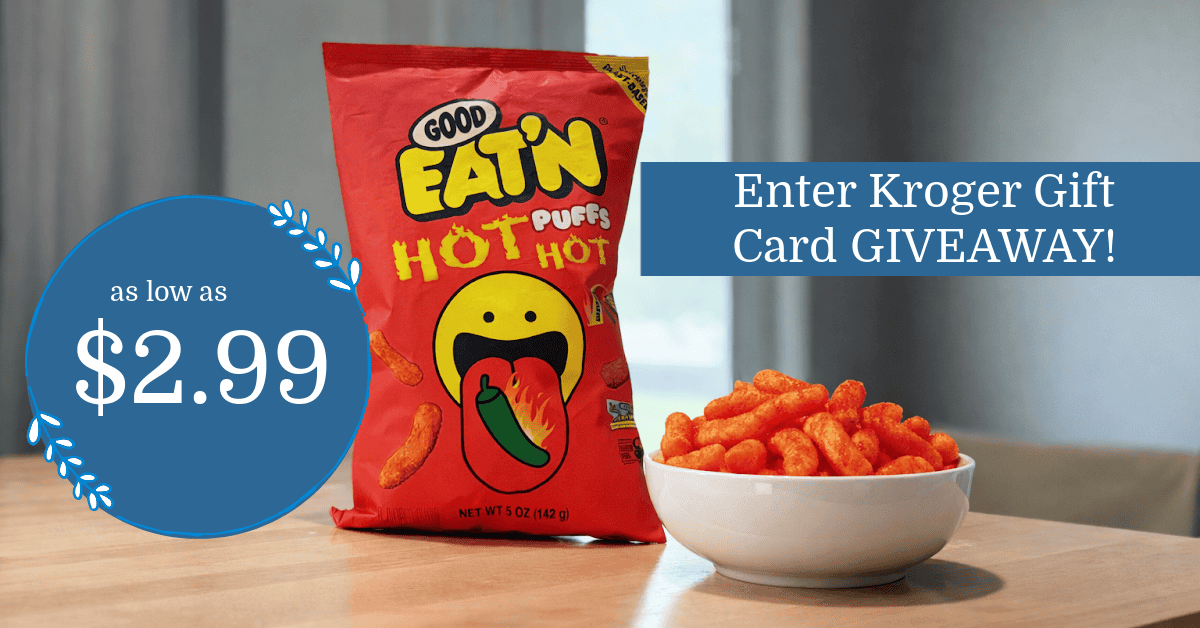 Good Eat’n Puffs and Tortilla Chips are as low as $2.99 at Kroger + GIVEAWAY!!