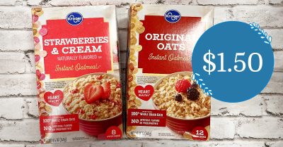 Kroger Instant Oatmeal Packets Kroger Krazy