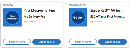 Kroger Pickup Delivery Coupons