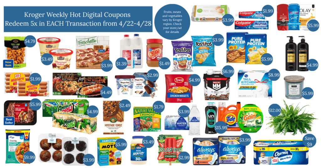 Kroger Weekly Hot Digital Coupons 422-428