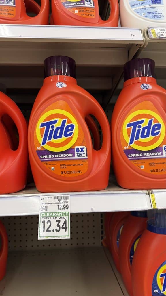 Laundry Detergent Closeouts Kroger Shelf image