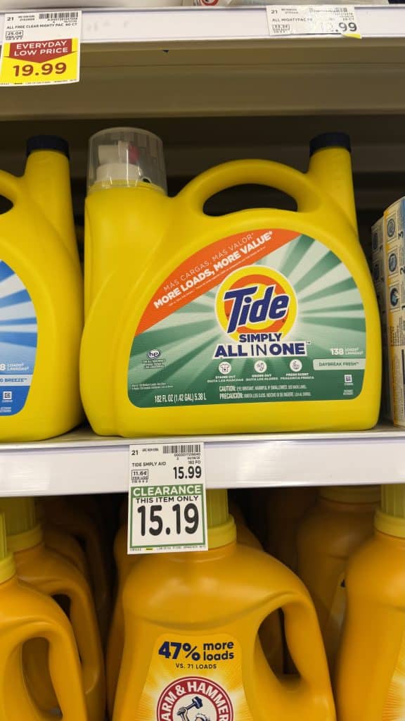 Laundry Detergent Closeouts Kroger Shelf image