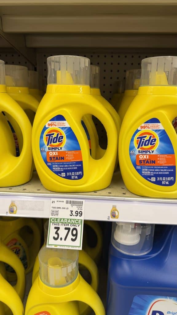 Laundry Detergent Closeouts Kroger Shelf image