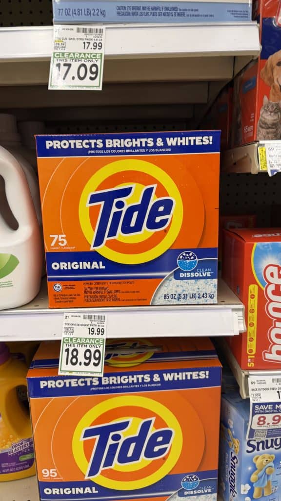 Laundry Detergent Closeouts Kroger Shelf image
