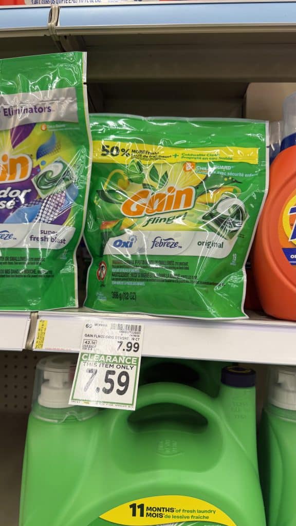 Laundry Detergent Closeouts Kroger Shelf image