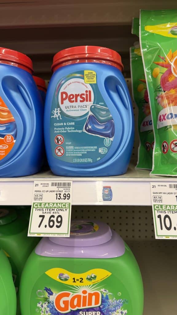 Laundry Detergent Closeouts Kroger Shelf image