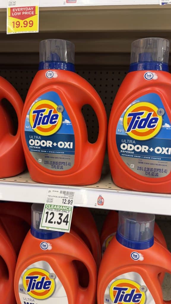 Laundry Detergent Closeouts Kroger Shelf image