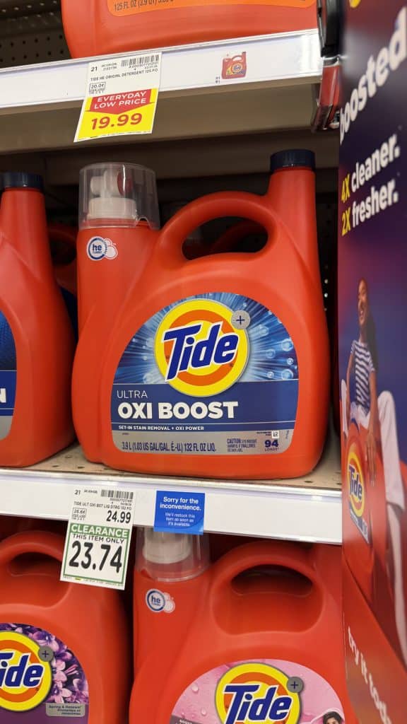 Laundry Detergent Closeouts Kroger Shelf image