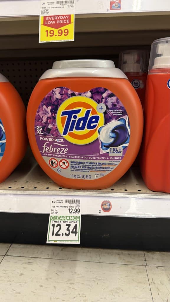 Laundry Detergent Closeouts Kroger Shelf image